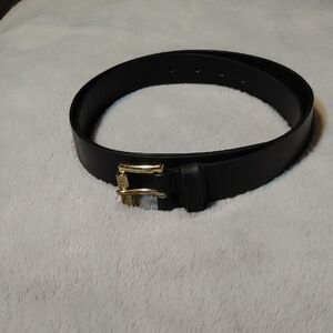 Women's Michael Kors Black Faux Leather Belt Size Large